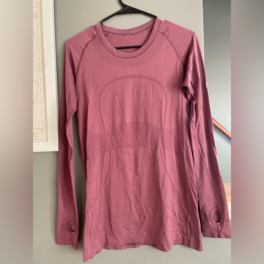 Lululemon Swiftly Tech Long Sleeve- Mauve